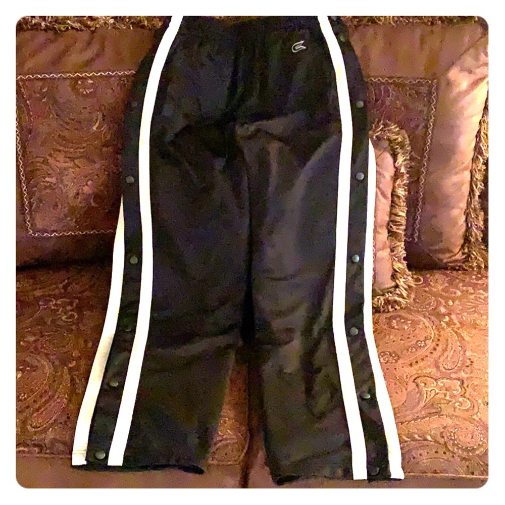 Men’s medium black tear away snap sides pants